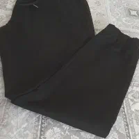 شلوار کتان مشکی پارچه خارجی اکبند