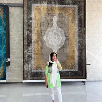 فرش شونهر کاشان ۱۰۰۰ رنگ و نقشه نخ اکرولیک