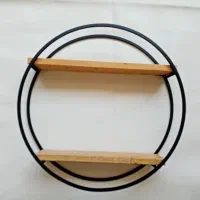 شلف دیواری چوبی فلزی