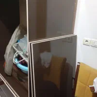 کمد لباس های گلاس|جاکفشی، کمد، دراور|صومعه‌سرا, |دیوار