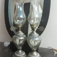 یک جفت شمعدان برنز