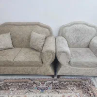 مبل راحتی دو رنگ