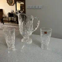پارچ و لیوان کریستال