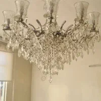 لوسترکیرستال ۱۰ شعله همراه با اعدیوارکوب|لوستر و چراغ آویز|تهران, مجیدیه|دیوار