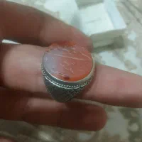 انگشتر عقیق یمنی خط چپ کهنه