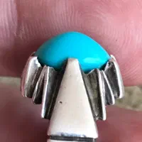 انگشتر فیروزه نیشاپور عجمی اصل (کهنه)|جواهرات|خرم‌آباد, |دیوار