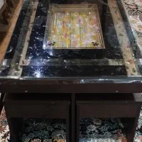میزبه همراه ۴عسلی درحدنو|مبلمان خانگی و میز عسلی|هشتگرد, شهرک کوثر|دیوار