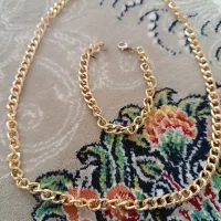 فروش فوری گردنبند و دستبند ست+ساعت + انگشتر|بدلیجات|قائن, |دیوار