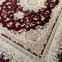 ۲ تخته ۱۲ متری کرم زرشکی جفت|فرش|کرمانشاه, |دیوار