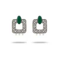 گوشواره نقره و سنگ دست ساز|جواهرات|تهران, اکباتان|دیوار
