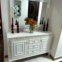 کنسول جنس ام دی اف خام با روکش رنگ کار عمری