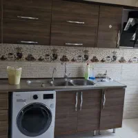 گازپنج شعله وکابینت ام دی اف سالم به طول دومترشصت|اجاق گاز و لوازم برقی پخت‌وپز|کوچصفهان, |دیوار