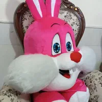 عروسک تن پوش خرگوش صورتی|اسباب‌‌بازی|شیراز, آبیاری|دیوار