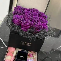 باکس گل و دسته گل مناسب ولنتاین و کادویی