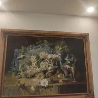 تابلو نقاشی رنگ و روغن بزرگ قاب شده