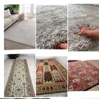 * تعدادی فرش گبه گلیم شگی پرزبلند کنار فرش*