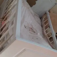 تخت کودک طرح تدی  با تشک طبی فنری