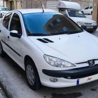 پژو ۲۰۶ SD سفید V8 موتور TU5 مدل ۹۵