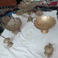 کلکسیون لوازم عتیقه برنجی و مسی دکوری برنجی ومسی|کلکسیون اشیاء عتیقه|رباطکریم, شترخوار|دیوار