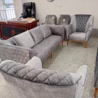 ۸نفره چوبی سیلور|مبلمان خانگی و میز عسلی|خمینیشهر, |دیوار