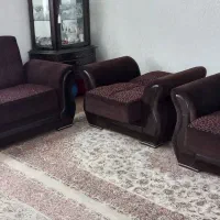 مبل ۷ نفره تخت خواب شو|مبلمان خانگی و میز عسلی|همدان, |دیوار