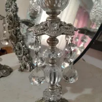 آینه و کنسول و شمعدان برنجی|بوفه، ویترین، کنسول|لاهیجان, کوی زمانی|دیوار