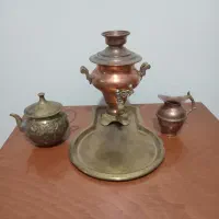 سماور دکوری برنجی قدیمی