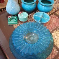 ظروف سفالی و بلور دست‌ساز