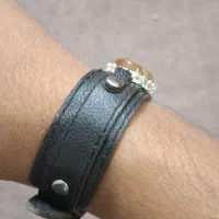 دستبند عقیق شجر پاییزی چرم طبیعی|جواهرات|تهران, خانی آباد نو شمالی|دیوار