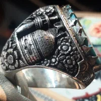 انگشتر فوق کلکسیونی فیروزه نیشابوری مرصع به برلیان|جواهرات|تهران, کوثر|دیوار