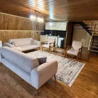 کلبه چوبی نوساز باجکوزی|اجارهٔ کوتاهمدت ویلا و باغ|چالوس, |دیوار