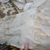 پرده خامه دوزی شیک و تمیز|پرده، رانر، رومیزی|رودسر, |دیوار