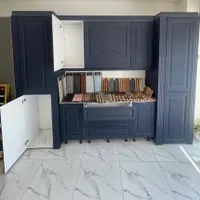 کابینت ممبران و هایگلاس دکور مغازه کامل