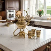 قوری وارمر هندی برنزی