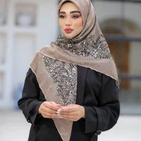 روسری دستدوز چاپخیس طرح شنل|لباس|رودسر, |دیوار