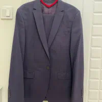 کت وشلوار ترک بادمجانی سیر