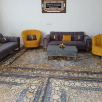 مبل در حد نو|مبلمان خانگی و میز عسلی|کاکی, |دیوار