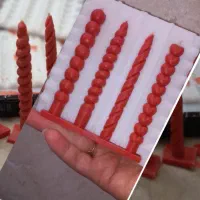 شمع قلمی پک ۴ عددی طرح دار