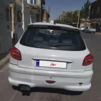 پژو206سفید دور رنگ مدل 82معاوضه با تیبا 2