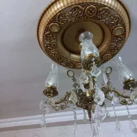 لوستر .دور لامپی وظرف میوه برنج|لوستر و چراغ آویز|قرچک, شهرک الحدید|دیوار