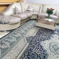 مبل چرم با پایه استیل