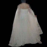 لباس عروس طرح ماهی پارچه تور گیپور دانتل|لباس|اصفهان, کشاورزی|دیوار
