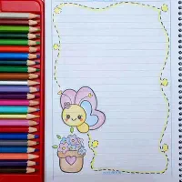 نقاشی روی حاشیه دفتر و...|تابلو، نقاشی، عکس|ابهر, |دیوار