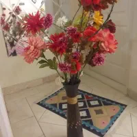 گل باگلدان|گل مصنوعی|میانه, |دیوار