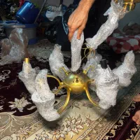 لوستر های برنجی و دیوار کوب  درحد نو