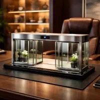 درب اتوماتیک شیشه‌ای با قفل الکترومکانیکال