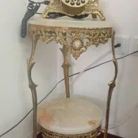 تلفن و میز تلفن برنز