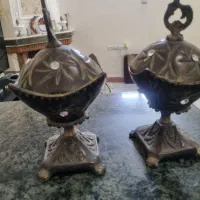 قندان برنز قدیمی و سنگین