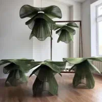 لوستر مدرن رافیا شیک