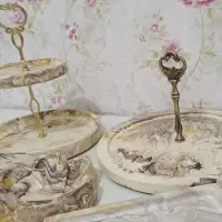 اردو خوری و شیرینی خوری|ظروف سرو و پذیرایی|آباده, |دیوار